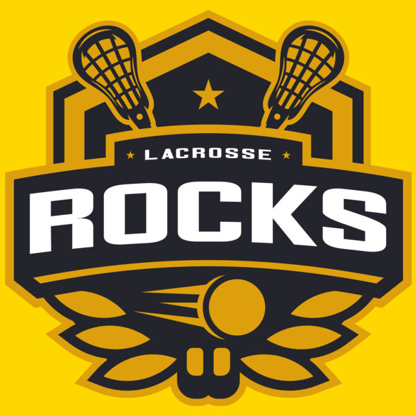 Rocks Lacrosse Logo Template Thumbnail