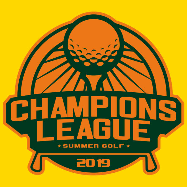 Champions League Summer Golf logo template Thumbnail
