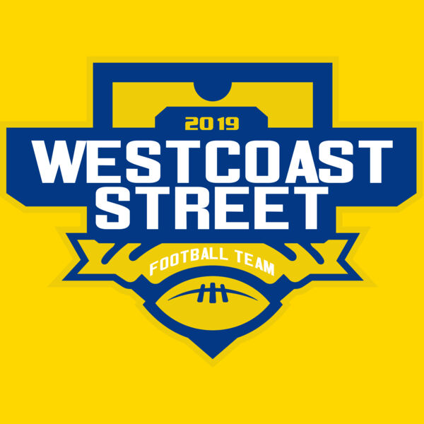 West Coast Street Football League logo template Thumbnail