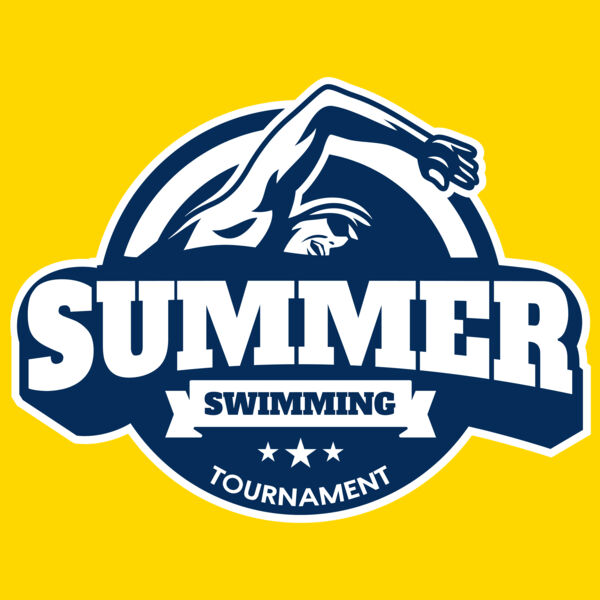 Summer Swimming Tournament logo template Thumbnail
