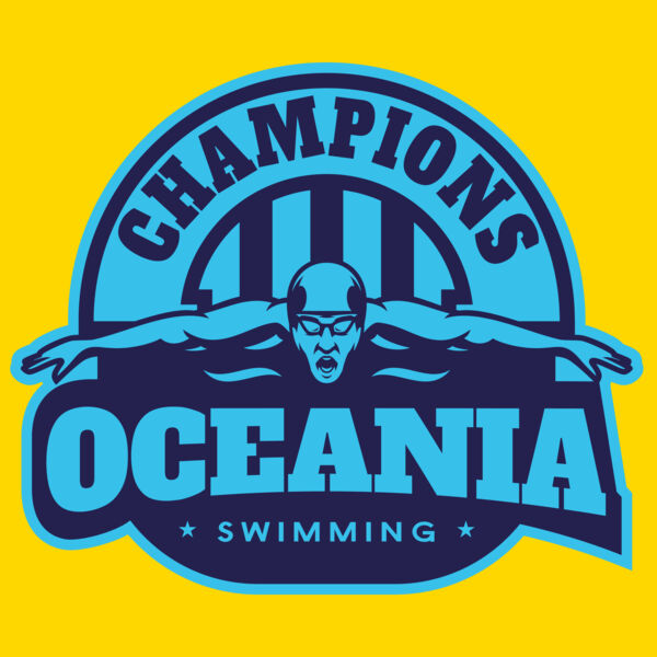 Oceania Champions Swimming logo template Thumbnail