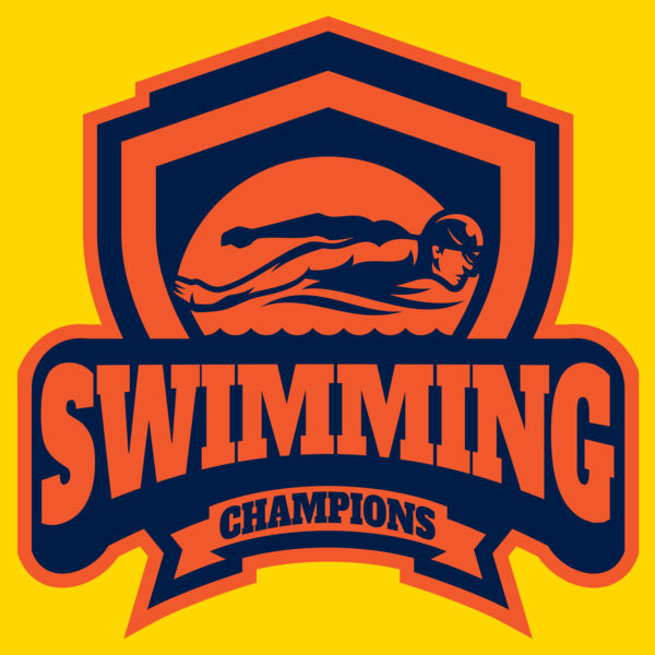 Swimming Champions logo template Thumbnail