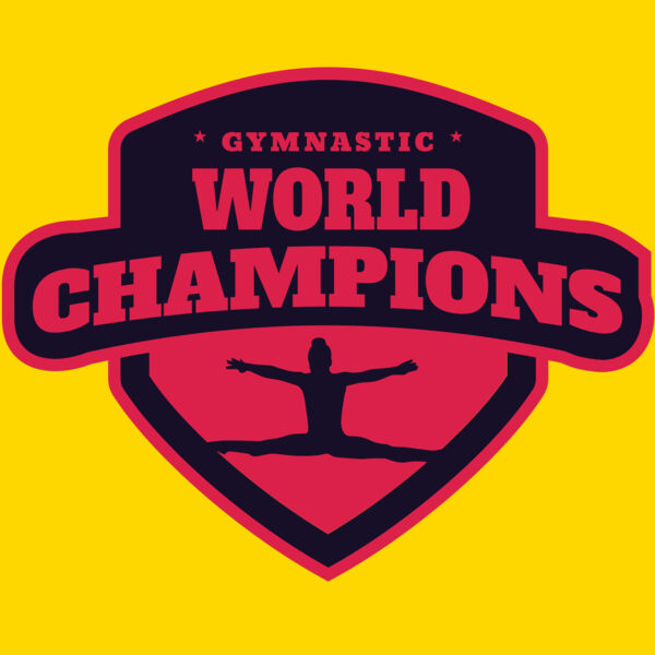 Gymnastic World Champions logo template Thumbnail