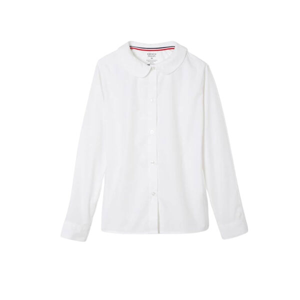 Girls Long Sleeve Modern Peter Pan Blouse Thumbnail