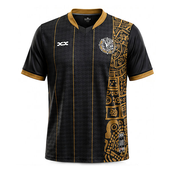 Mexico Aztec Jersey Black Thumbnail
