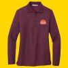 Women's Silk Touch Long Sleeve Polo Thumbnail