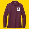 Women's Silk Touch Long Sleeve Polo Thumbnail