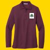 Women's Silk Touch Long Sleeve Polo Thumbnail