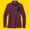 Women's Silk Touch Long Sleeve Polo Thumbnail
