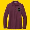 Women's Silk Touch Long Sleeve Polo Thumbnail