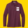 Women's Silk Touch Long Sleeve Polo Thumbnail