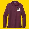 Women's Silk Touch Long Sleeve Polo Thumbnail