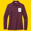Women's Silk Touch Long Sleeve Polo Thumbnail