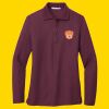 Women's Silk Touch Long Sleeve Polo Thumbnail