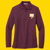 Women's Silk Touch Long Sleeve Polo Thumbnail