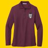 Women's Silk Touch Long Sleeve Polo Thumbnail