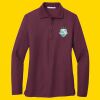 Women's Silk Touch Long Sleeve Polo Thumbnail