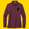 Women's Silk Touch Long Sleeve Polo Thumbnail