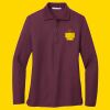 Women's Silk Touch Long Sleeve Polo Thumbnail