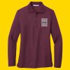 Women's Silk Touch Long Sleeve Polo Thumbnail