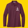 Women's Silk Touch Long Sleeve Polo Thumbnail