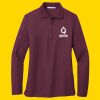 Women's Silk Touch Long Sleeve Polo Thumbnail